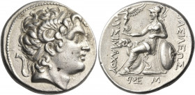 KINGS OF THRACE. Lysimachos, 305-281 BC. Tetradrachm (Silver, 28 mm, 17.06 g, 6 h), Alexandreia Troas, 297/6-282/1. Diademed head of the deified Alexa...