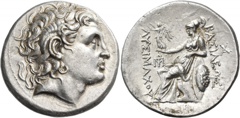 KINGS OF THRACE. Lysimachos, 305-281 BC. Tetradrachm (Silver, 32 mm, 17.28 g, 8 ...