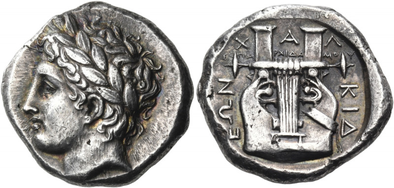 MACEDON, Chalkidian League. Olynthos. Circa 432-348 BC. Tetradrachm (Silver, 26 ...
