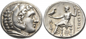 KINGS OF MACEDON. Alexander III ‘the Great’, 336-323 BC. Tetradrachm (Silver, 25.5 mm, 17.14 g, 5 h), struck under Kassander, Amphipolis, c. 307-297. ...