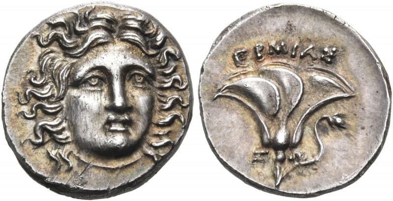 KINGS OF MACEDON. Perseus, 179-168 BC. Drachm (Silver, 16 mm, 2.74 g, 6 h), stru...