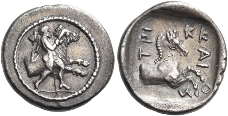 THESSALY. Trikka. Circa 440-400 BC. Hemidrachm (Silver, 16 mm, 2.75 g, 9 h). You...