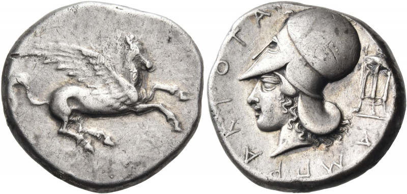 EPEIROS. Ambrakia. Circa 404-360 BC. Stater (Silver, 21.90 mm, 8.40 g, 12 h). A ...