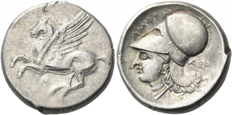AKARNANIA. Argos Amphilochikon. Circa 340-300 BC. Stater (Silver, 22 mm, 8.43 g,...