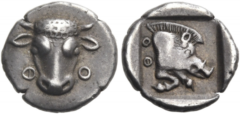 PHOKIS, Federal Coinage. Circa 478-460. Obol (Silver, 10 mm, 1.01 g, 12 h). Φ - ...