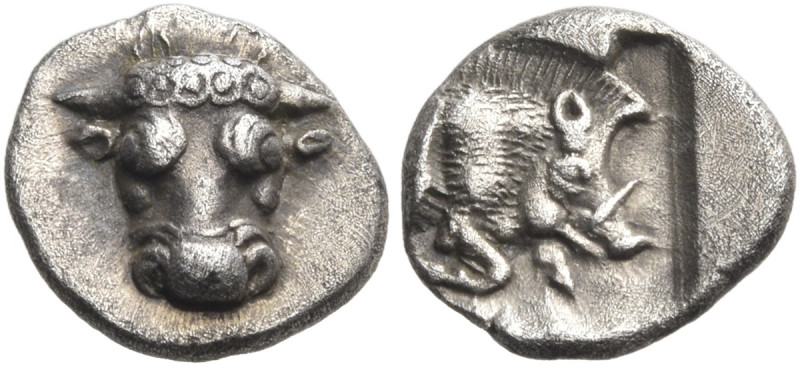 PHOKIS, Federal Coinage. Circa 478-460. Obol (Silver, 10 mm, 0.92 g, 8 h). ΦΟ ( ...