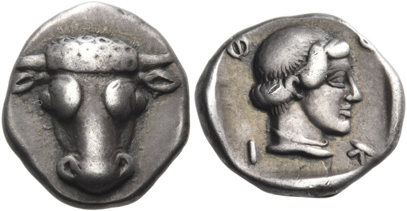 PHOKIS, Federal Coinage. Circa 449-447 BC. Triobol or Hemidrachm (Silver, 14 mm,...