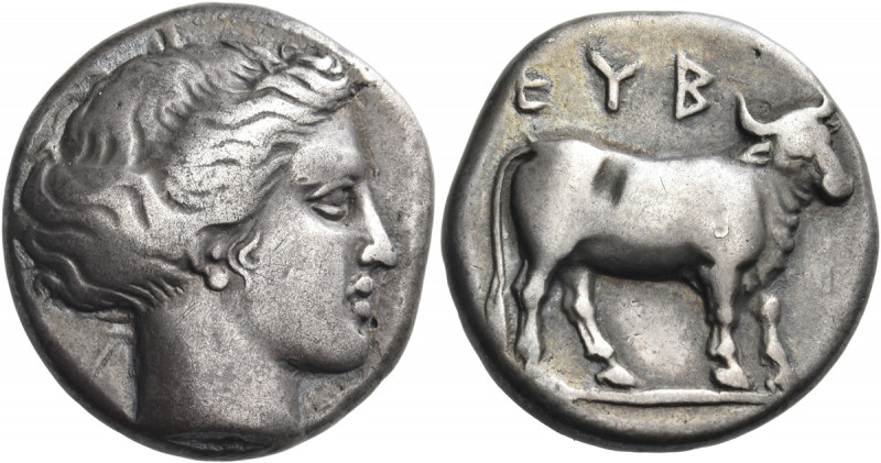 EUBOIA, Euboian League. Circa 357-338 BC. Tetradrachm (Silver, 26 mm, 16.61 g, 1...