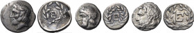 ARGOLIS. Epidauros. Circa 290s/280s-270s and Circa 250-245 BC. (Silver, 7.40 g), Lot of three silver hemidrachms of Epidauros. 1. 18.5 mm, 2.60 g, 8 h...