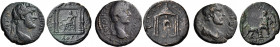ARGOLIS. Epidaurus. Antoninus Pius, 138-161. (Bronze, 22.39 g), Lot of three AE coins of Antoninus Pius from Epidauros. 1. Diassarion. 23 mm, 8.78 g, ...