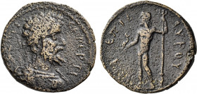 ARGOLIS. Epidauros. Septimius Severus, 193-211. Diassarion (Bronze, 25 mm, 7.01 g, 5 h). ...CE ΠΕΡΤ Laureate, draped and cuirassed bust of Septimius S...
