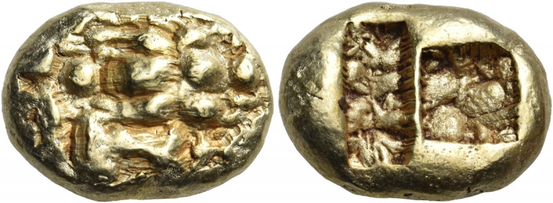 ISLANDS OFF IONIA, Samos. Circa 600-570 BC. Hemistater (Electrum, 16 mm, 8.70 g)...