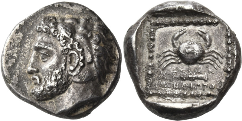 ISLANDS OFF CARIA, Kos. Circa 390-380 BC. Tetradrachm (Silver, 24 mm, 14.49 g, 9...