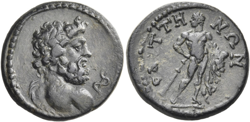 LYDIA. Saitta. Pseudo-autonomous issue, time of Commodus to Septimius Severus, 1...