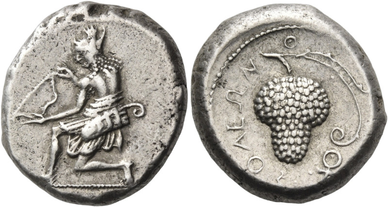 CILICIA. Soloi. Circa 410-375 BC. Stater (Silver, 22 mm, 10.68 g, 12 h). Amazon,...