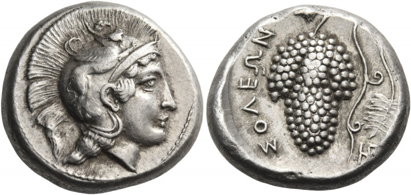 CILICIA. Soloi. Circa 410-375 BC. Stater (Silver, 20.5 mm, 10.79 g, 12 h). Head ...