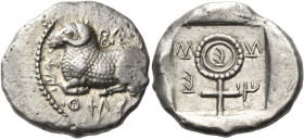 CYPRUS. Salamis. Nikodamos, circa 460-450 BC. Stater (Silver, 24 mm, 11.27 g, 12 h). &#67611;&#67597;&#67629;&#67607; - &#67625;&#67637;&#67600;&#6762...