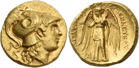 SELEUKID KINGS OF SYRIA. Seleukos I Nikator, 312-281 BC. Distater (Gold, 21.5 mm, 17.27 g, 2 h), uncertain mint in Cappadocia, northeastern Syria or n...