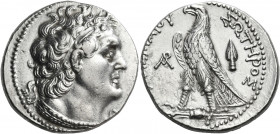 PTOLEMAIC KINGS OF EGYPT. Ptolemy V Epiphanes, 205-180 BC. Tetradrachm (Silver, 27 mm, 14.08 g, 12 h), Alexandria or an uncertain mint in Palestine, u...