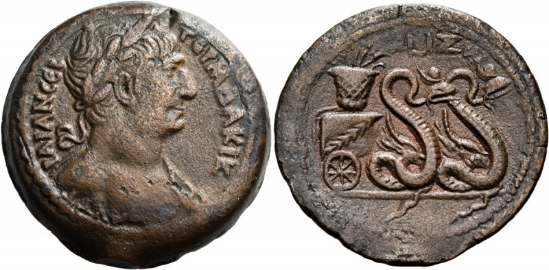 EGYPT. Alexandria. Trajan, 98-117. Drachm (Bronze, 34.30 mm, 23.40 g, 12 h), yea...