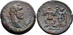 EGYPT. Alexandria. Antoninus Pius, 138-161. Drachm (Bronze, 34.00 mm, 26.75 g, 11 h), commemorating the victories in southern Scotland under Quintus L...