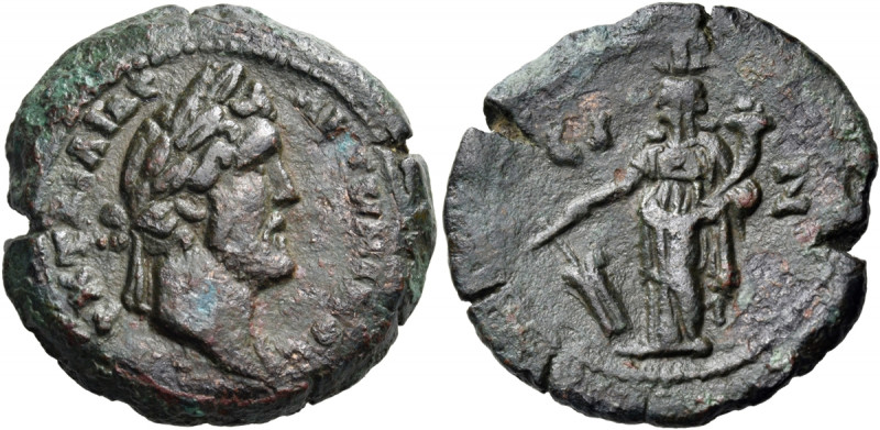 EGYPT. Alexandria. Antoninus Pius, 138-161. Diobol (Bronze, 24.00 mm, 8.96 g, 12...