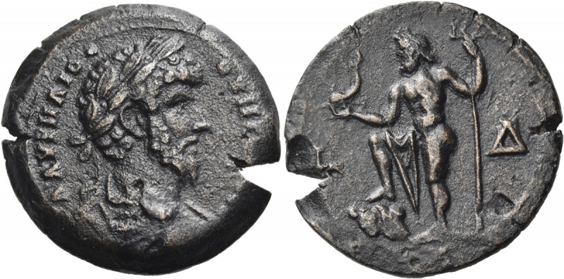 EGYPT. Alexandria. Lucius Verus, 161-169. Drachm (Bronze, 33.00 mm, 21.56 g, 12 ...