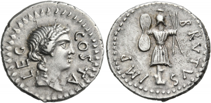 Q. Servilius Caepio Brutus ( Marcus Junius Brutus), late summer-autumn 42 BC. De...
