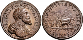 ITALY. Dukedom of Parma and Piacenza. Pierluigi Farnese, 1545-1547. Medallion (Bronze, 39 mm, 18.15 g, 12 h), struck from dies prepared by Giovanni Fe...
