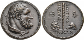 ITALY. Padua. Mid 16th Century. Medallion (Bronze, 34 mm, 27.24 g, 7 h), an original struck example by Giovanni da Cavino (1500-1570). Bearded bust of...