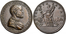 ITALY, Tuscany. Florence. Cosimo I, Duke, later Grand Duke of Tuscany, 1537-1569-1574. Medal (Bronze, 40.5 mm, 33.55 g, 6 h), a struck original by Dom...