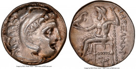 MACEDONIAN KINGDOM. Alexander III the Great (336-323 BC). AR drachm (17mm, 4.29 gm, 10h). NGC Choice XF 5/5 - 4/5. Posthumous issue of Colophon, ca. 3...