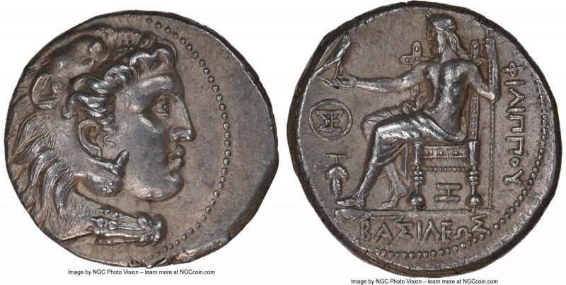 MACEDONIAN KINGDOM. Philip III Arrhidaeus (323-317 BC). AR tetradrachm (33mm, 17...