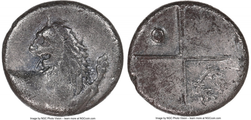 THRACE. Chersonesus. Ca. 4th century BC. AR hemidrachm (13mm, 2.16 gm). NGC VF 5...
