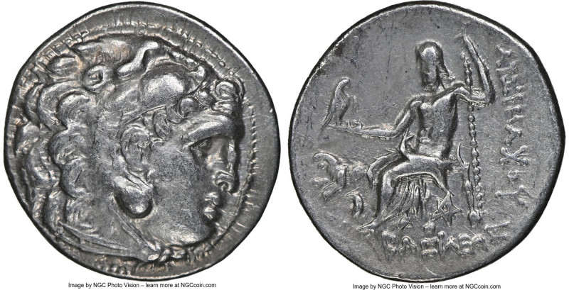 THRACIAN KINGDOM. Lysimachus (305-281 BC). AR drachm (18mm, 1h). NGC XF. Posthum...