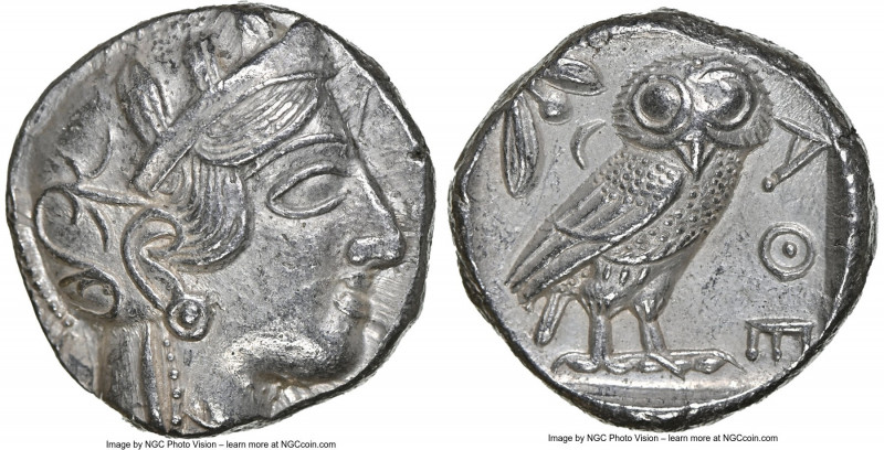 ATTICA. Athens. Ca. 440-404 BC. AR tetradrachm (23mm, 17.18 gm, 8h). NGC Choice ...
