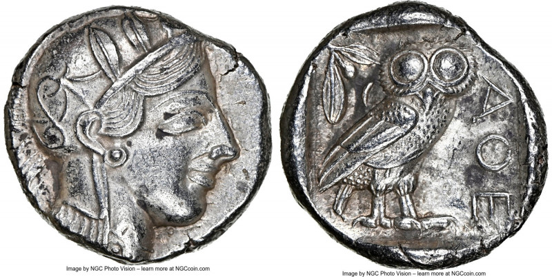 ATTICA. Athens. Ca. 440-404 BC. AR tetradrachm (24mm, 17.13 gm, 10h). NGC Choice...