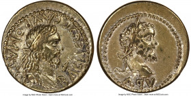 BOSPORAN KINGDOM. Sauromates II (AD 174-211), with Septimius Severus. EL stater (20mm, 7.69 gm, 12h). NGC XF 5/5 - 4/5. Dated Bosporan Year 491 (AD 19...