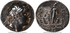 CAPPADOCIAN KINGDOM. Ariarathes IV Eusebes (220-163 BC). AR drachm (18mm, 4.18 gm, 11h). NGC Choice VF 5/5 - 3/5. Eusebeia under Mount Argaeus, dated ...