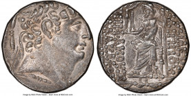 SELEUCID KINGDOM. Philip I Philadelphus (ca. 95/4-76/5 BC). AR tetradrachm (24mm, 15.81 gm, 12h). NGC Choice XF 3/5 - 4/5. Uncertain mint in Cilicia, ...