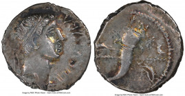 MAURETANIAN KINGDOM. Juba II (25 BC-AD 23/24). AR denarius (17mm,2.61gm 8h). NGC Choice AU 3/5 - 5/5. Caesarea. REX IVBA, diademed head of Juba II rig...