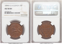 German Colony. Wilhelm II 10 Pfennig 1894-A AU58 Brown NGC, Berlin mint, KM3. From the "For My Daughters" Collection 

HID09801242017

© 2022 Heri...