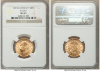 Baden. Friedrich II gold 20 Mark 1913-G MS63 NGC, Karlsruhe mint, KM284, J-192. From the "For My Daughters" Collection 

HID09801242017

© 2022 He...