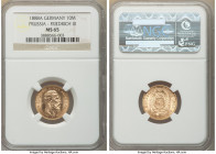 Prussia. Friedrich III gold 10 Mark 1888-A MS65 NGC, Berlin mint, KM514. One year type. AGW 0.1152 oz. From the "For My Daughters" Collection 

HID0...
