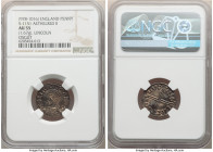 Kings of All England. Aethelred II (978-1016) Penny ND (978-1016) AU55 NGC, Lincoln mint, Osgut as moneyer, Long Cross type, S-1151. 1.67gm. 

HID09...
