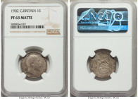 Edward VII Matte Proof Shilling 1902 PR63 NGC, KM801, S-3981. Toning in a blue-gray with orange accents. 

HID09801242017

© 2022 Heritage Auction...
