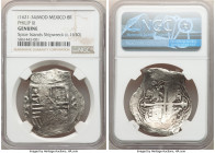 Philip III or IV (1621-1634) "Spice Islands" Shipwreck 8 Reales ND (c. 1630) Genuine NGC, Mexico City mint, KM44.3. 

HID09801242017

© 2022 Herit...