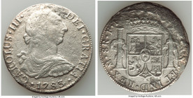 Charles III "El Cazador" Shipwreck 8 Reales 1783 Mo-FF VF (Saltwater Damage), Mexico City mint, KM106.2. No certificate included. 37.3mm. 21.30gm. 
...