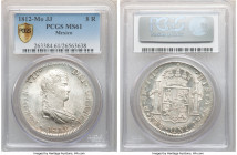 Ferdinand VII 8 Reales 1812 Mo-JJ MS61 PCGS, Mexico City mint, KM111. Untoned white surfaces, centers frosted and edges with reflective fields. 

HI...