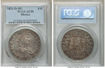 Zacatecas. Ferdinand VII "Royalist" 8 Reales 1821 Zs-RG AU50 PCGS, Zacatecas mint, KM111.5. 

HID09801242017

© 2022 Heritage Auctions | All Right...